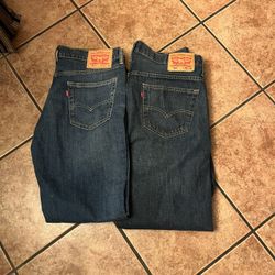 Levi’s Jean’s Size 34x32. / 2 X $50