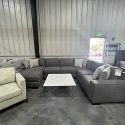 Large Gray Sectional