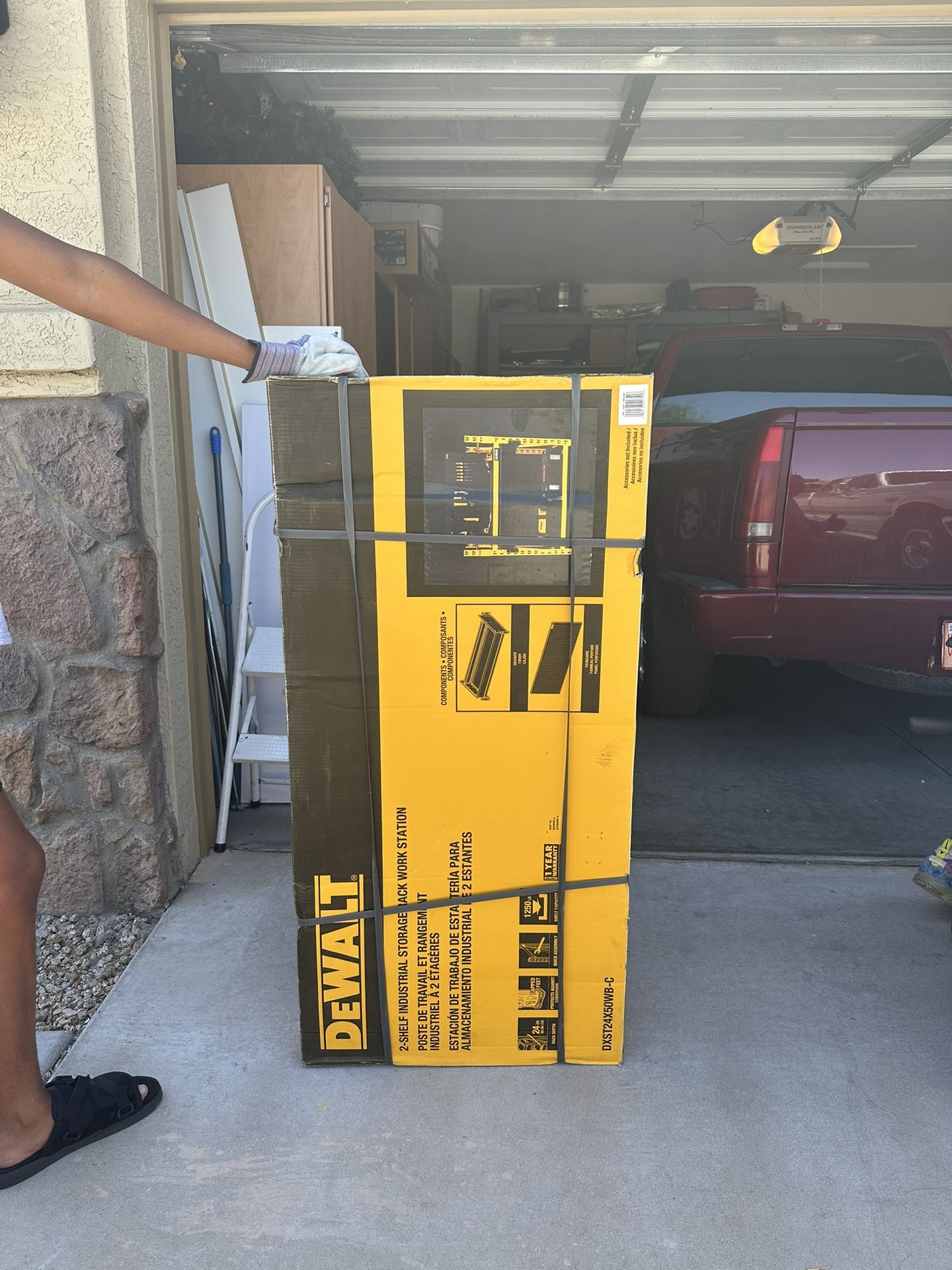 Dewalt 2 Shelf Industrial 4 Foot Storage Rack Work Station Kit 41631