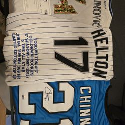 Signed Jersey's MLB, NFL,  AND MLS 