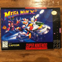 Mega Man X2 Megaman (Super Nintendo SNES 1994) WITH BOX RARE AUTHENTIC