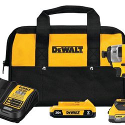 DEWALT 20V MAX impact Driver, Cordless, Brushless, 1/4", 3-Speed with  Batteries and Charger