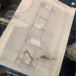 5 Shelf Tower Satin Nickel
