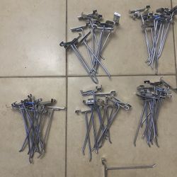 8 Inch Chrome Grid Hooks (50)