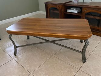 Coffee table and 2 side tables - $25 each