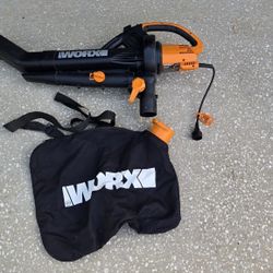 WORX Trivac 350.0-CFM 210-MPH Corded Electric Handheld Leaf Blower