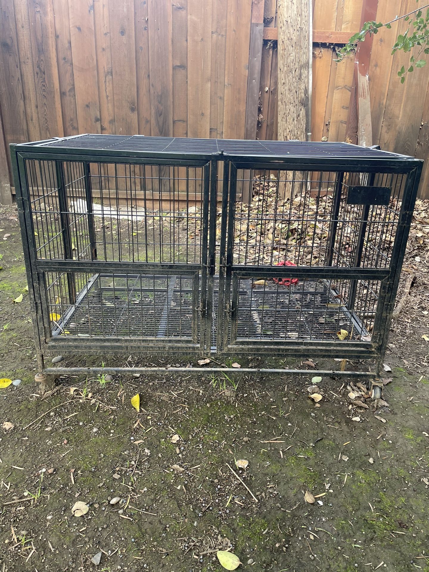 43” Stackable Heavy Duty Dog Kennel With Dura Floors