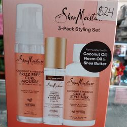 Shea Moisture 3 pack Styling Set