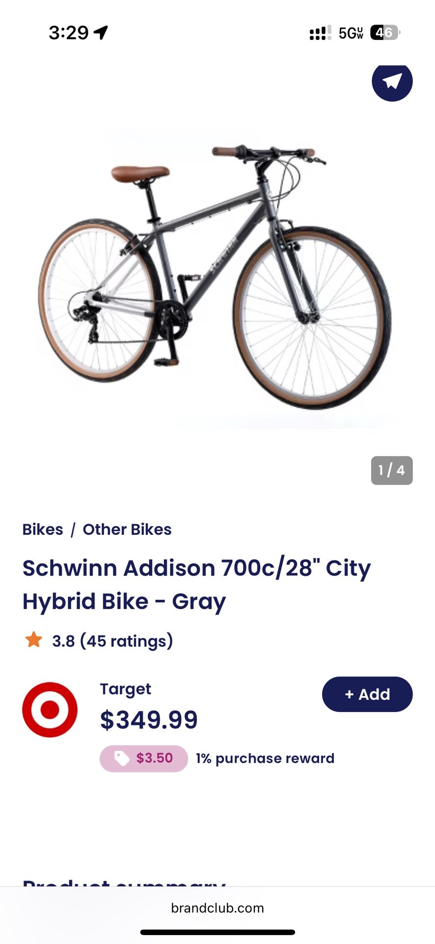 New Schwinn 28” Addison Men’s Bike