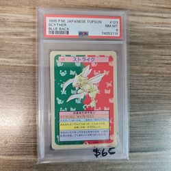 Scyther #123 Blue Back PSA-8 NM-MT