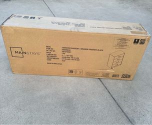 Mainstays 4 Drawer Dresser in Black