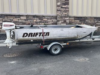12 ‘ Drifter Boat Wifh Motor 