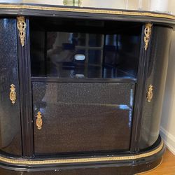 Navy And Gold Buffet Cabinet