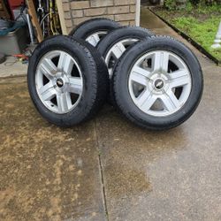 6 Lug Wheels And Tires Off Of Silverado