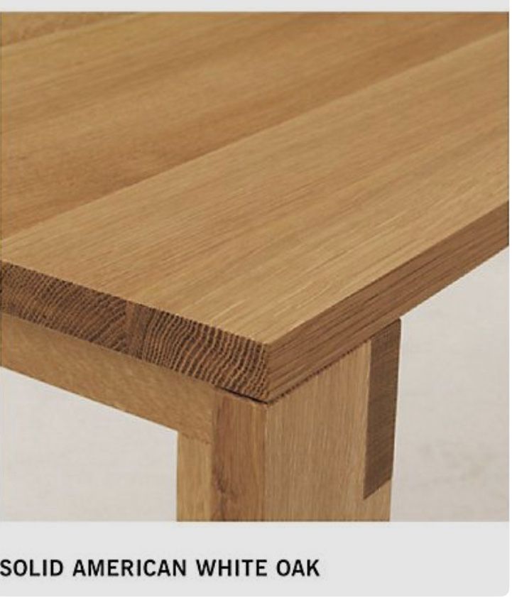 DWR Mapp Square Dining Table Solid American White Oak