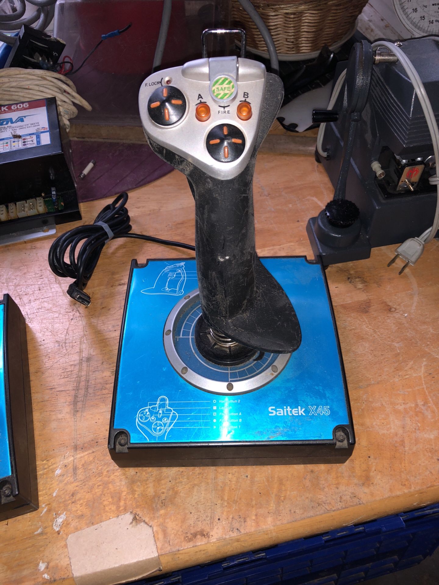 Saitek X45 Digital Joystick & Throttle Flight Simulator Controllers