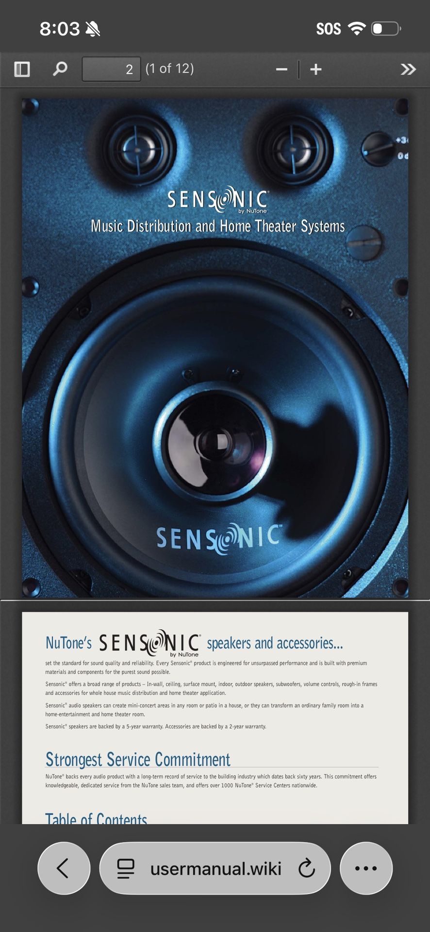 Sensonic SS 628DS ceiling speaker, making a direct review impossible.
