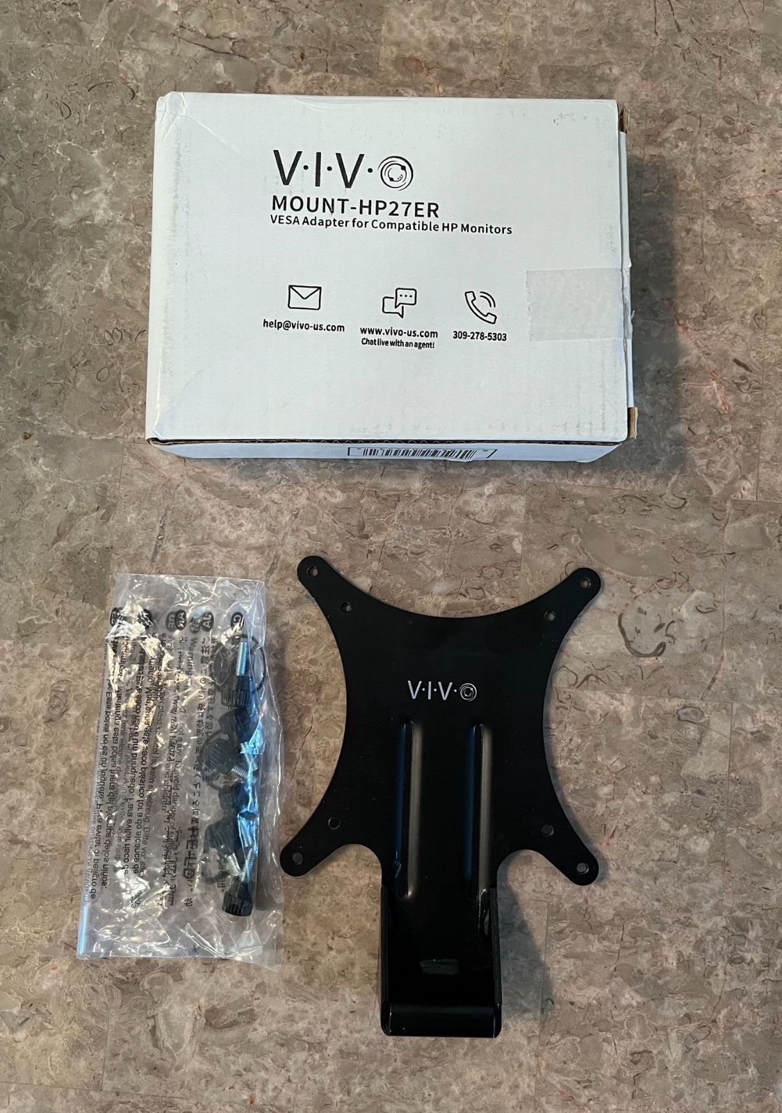 Two VIVO Quick Attach VESA Adapter for HP Monitors