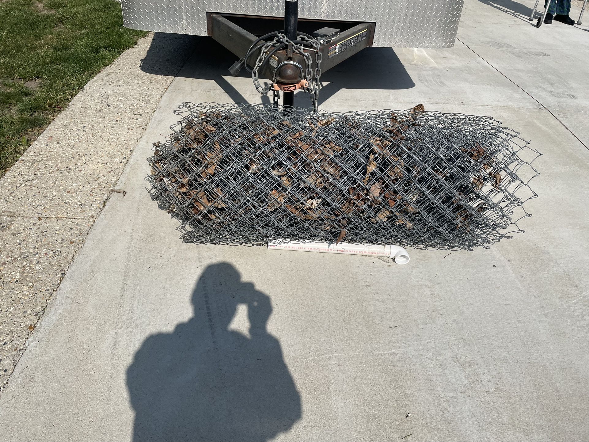 Chain-chain link 80 foot good condition 5 foot tall