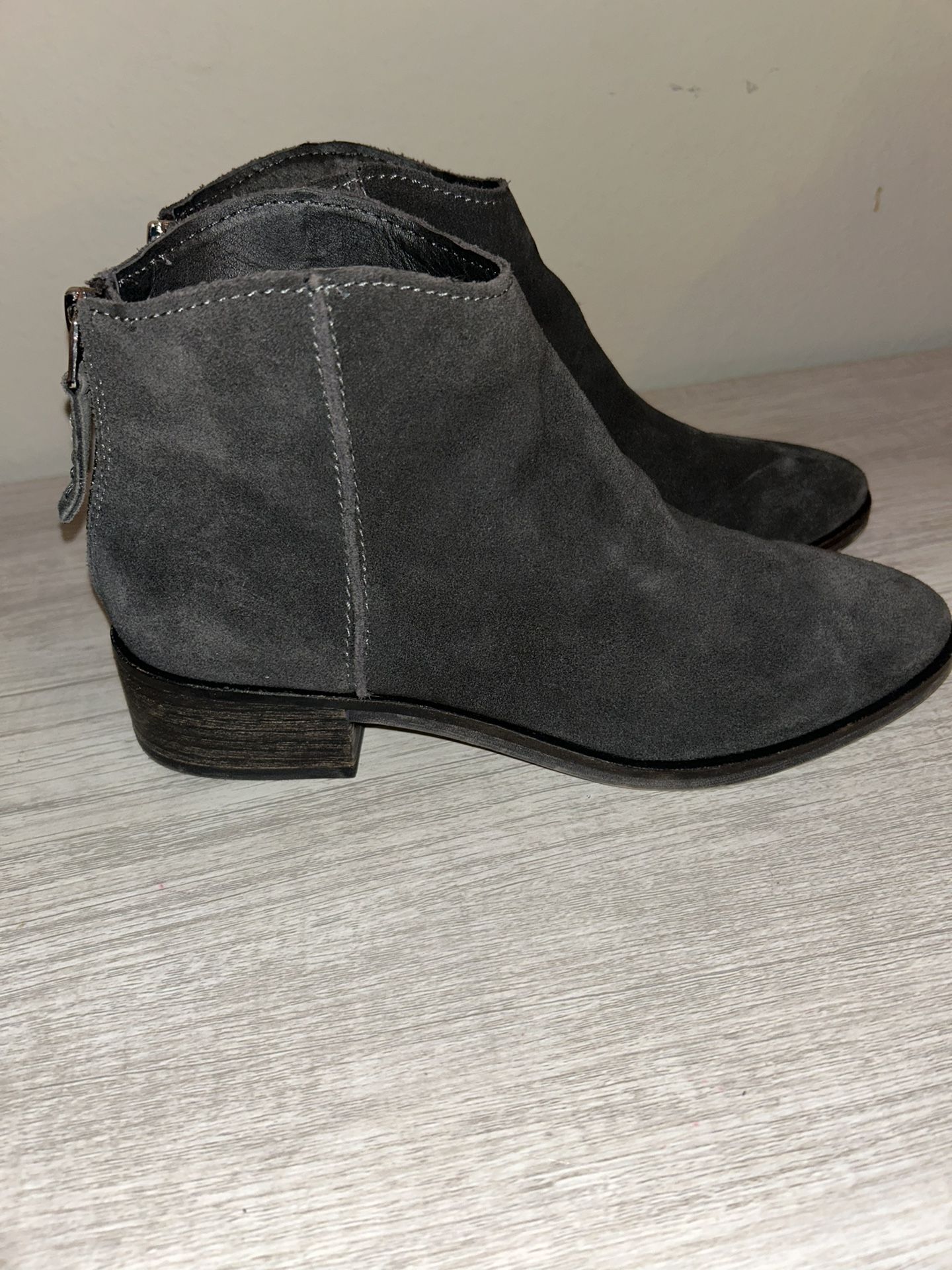 Women’s Size 9.5 Grey Suede Ankle Boots