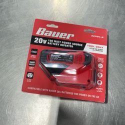 Bauer 20v 190 Watt Power Source Battery Inverter 