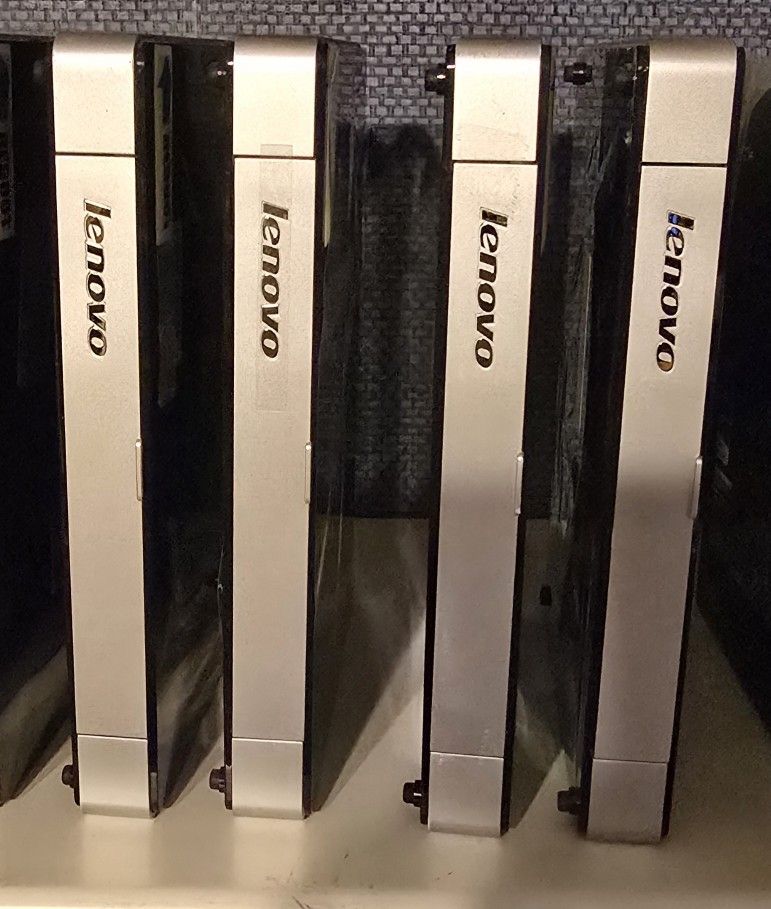 Lot Mini PC 🖥 LENOVO IdeaCentre Q190 - 1.5GHz. CPU /4.0GB. RAM /500GB HDD 🔌 Windows 10 - Incl. Ac-Power Lots(4)