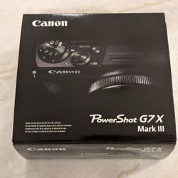 Canon PowerShot G7 X Mark III - 20.1MP Point & Shoot Digital Camera - Black. 