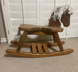 Wood Rocking horse baby