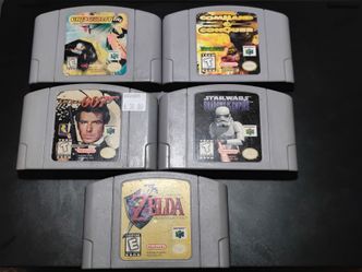 Nintendo N64 Wipeout 64 Command N Conquer Golden Eye 007 Star Wars Zelda