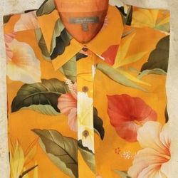 Like New Tommy Bahama Womens Tropical Shirt Cover-up Sz Small, Retail $145, 