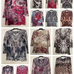 Ladies Sequin Tops - Size Small
