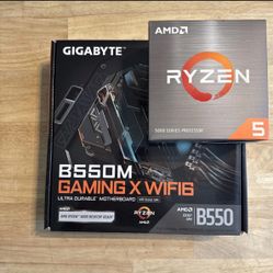 New AMD Ryzen 5 5500 & Gigabyte B550M Gaming X WiFi Mobo