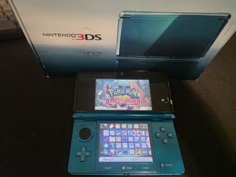 Nintendo 3ds Aqua Blue Custom Video Game Console Mod-bbed