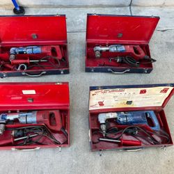 I have 4 Milwaukee  angle drills 7 amp corded 1/2” drill all good conditions asking $75 each 