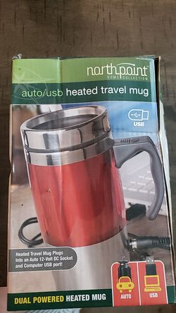 Heated travel mug