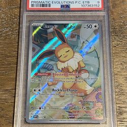 PSA 9 Eevee Pokemon Center Prismatic Evolutions ETB Promo