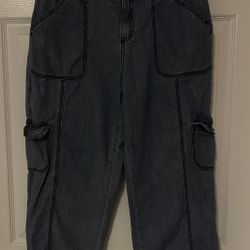 Style & Co. Denim Cargo Pants Size 8
