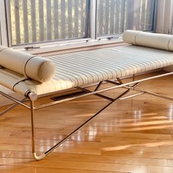 CB2 La Strizza Leather Bench 61” (FREE DELIVERY)