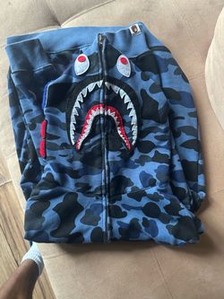 BAPE Shark Full-Zip Hoodie Blue Camo