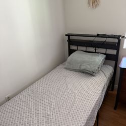 Twin XL Bed Frame With Mattress 