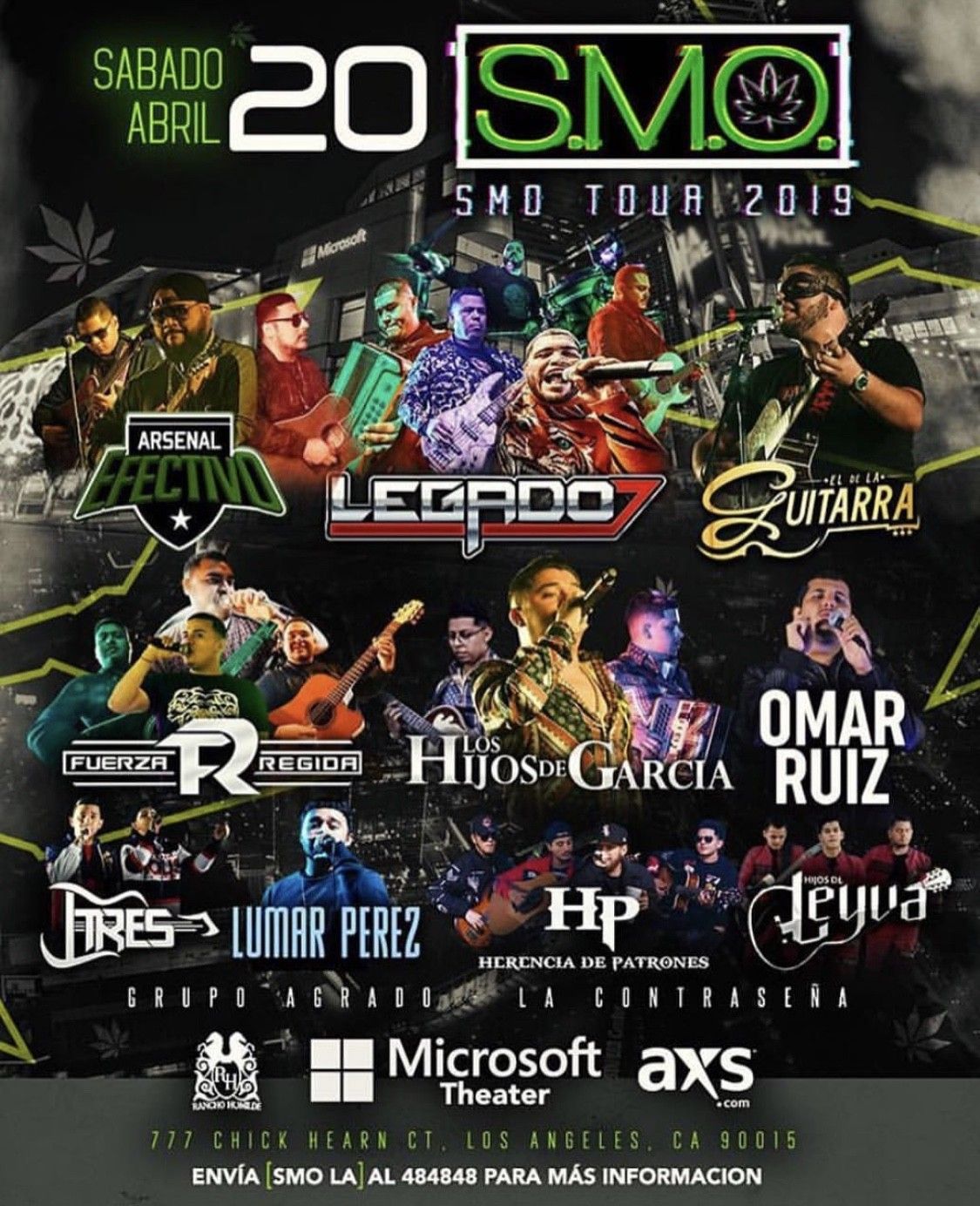 SMO Tour Concert Tickets 4\20 Microsoft Theatre