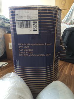 OhGeni Brand Dual Layer Mattress Topper