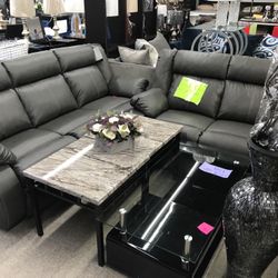 Power Sofa And Loveseat For $49 Down Payment Finance