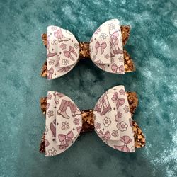 Rodeo Boots And Bows Hair Bow