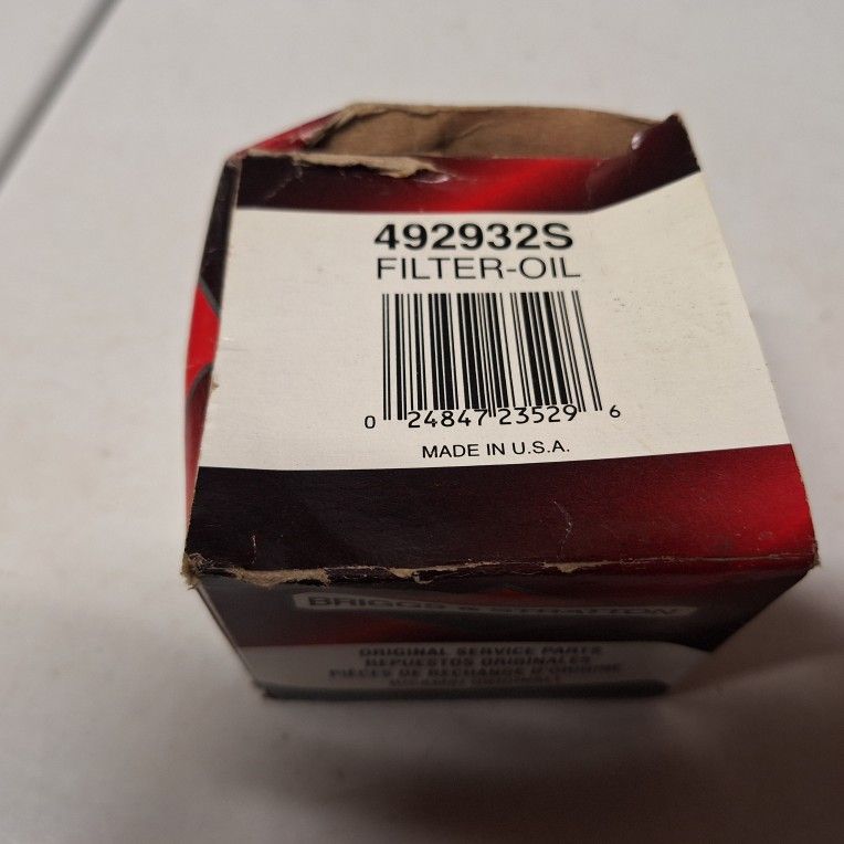 Riding Mower Oil Filter