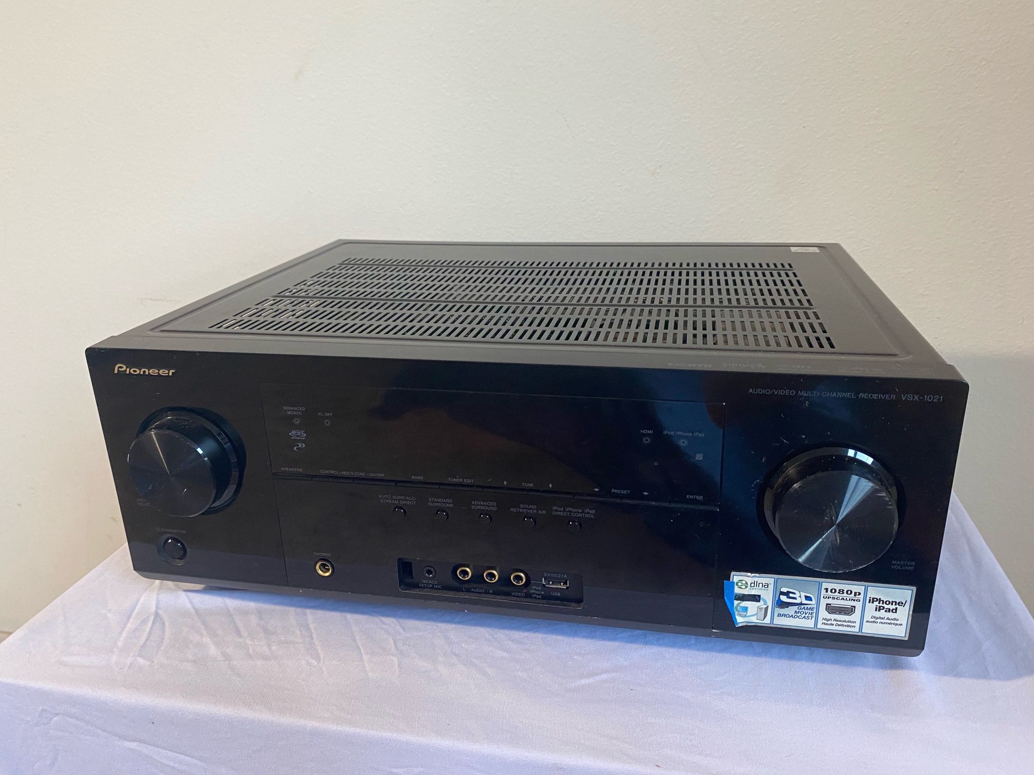 Pioneer Receiver Model VSX-1021-K 7.1 Surround Sound 