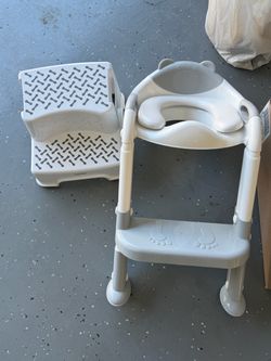 Toddler baby potty training seat and step stool