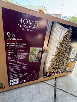 9 ft Grand Duchess Twinkling Balsam Fir Flocked LED Pre-Lit ChristmasTree