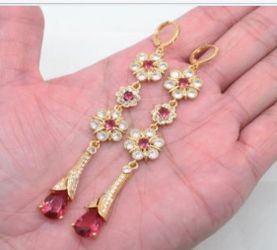LONG FLOWER 🌸 EARRINGS 
