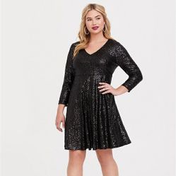 Torrid Sequin Skater Dress